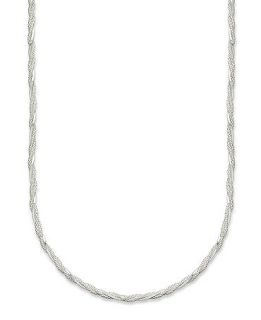 Giani Bernini Sterling Silver Necklace, Long Sparkle Twist Necklace