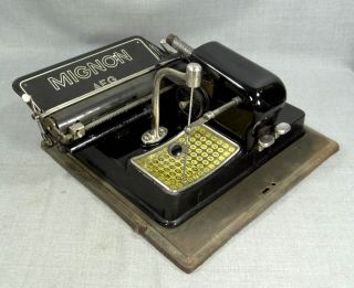 Antique German Mignon AEG Index Typewriter Portable Writing Machine