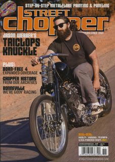 Street Chopper Magazine Oct Nov Motorcycle Bobber Bike Pinup Triumph