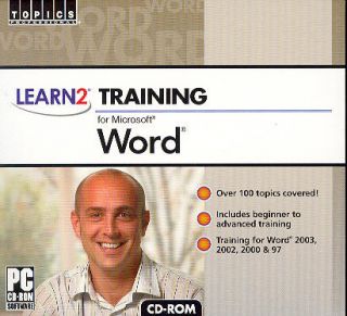 Microsoft Word Beginner Advanced Training Tutorial CD