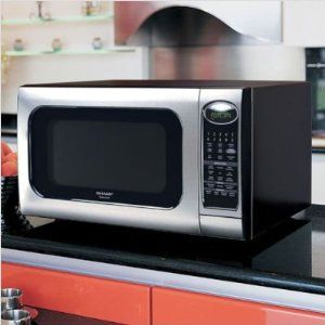 Sharp R520KST Countertop Microwave (Stainless Steel)   Brand New in