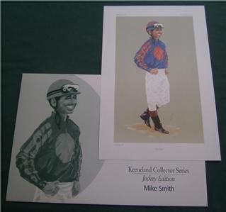 Mike Smith Horse Racing Jockey Print Keeneland Race Course Lexington