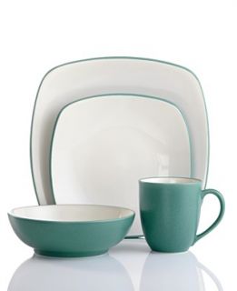 Noritake Dinnerware, Colorwave Turquoise Square Collection