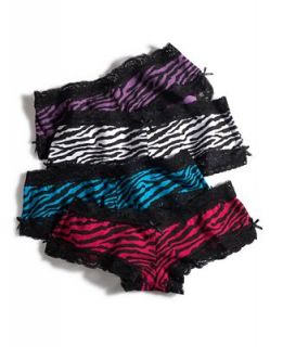 JT Intimates Hipster, Zebra Cotton and Lace JTASD179