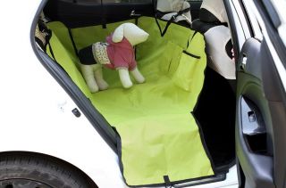 New Dog Car Double Back Seat Cover Hammock 600D Oxford Waterproof Top