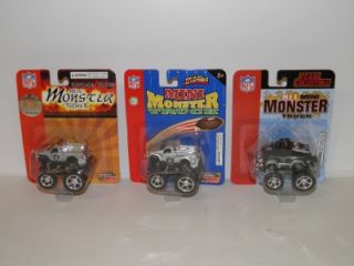 Collectible NFL Licensed Oakland RAIDERS Mini Monster Trucks *Lot #6