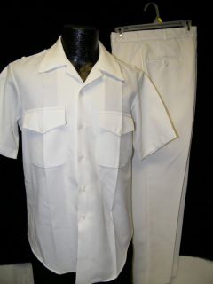 Vintage Sea Eagle Navy Sailors Military White Uniform