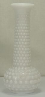 Milk Glass Vases 1 EO Brody Hobnail 2 Matching Imperial Glass