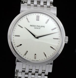 Patek Philippe Calatrava White Gold Automatic 5120 1 G Mens Watch with