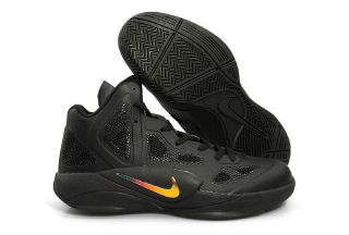 New Nike Mens Nike Zoom Hyperfuse 2011 High Top Black Basketball Shoes