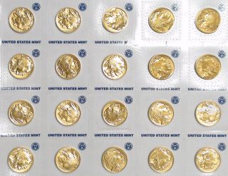 20 1oz GOLD U.S. BUFFALO sealed Gem Uncirculated coins 2011 Original