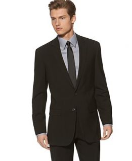 Kenneth Cole New York Suit, Black Solid Slim Fit