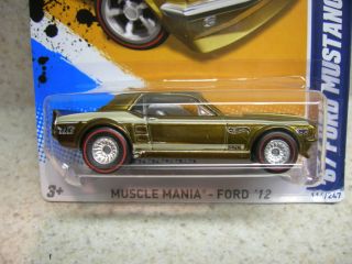 Hot Wheels 2012 Super Treasure Hunt 67 Ford Mustang Coupe