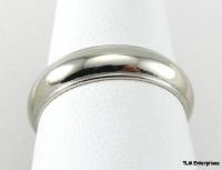 Mens Milgrain Wedding Band 14k White Gold Ring