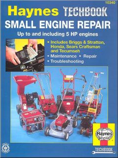 Small Engine Repair Manual 5HP Lawn Mowers Garden Tillers Generators