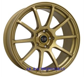 18 Rota Wheels 18x8 5 5x100 48 G Force Gold 04 STI WRX TC Legacy