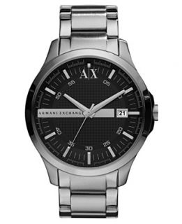 Armani Exchange Watch, Mens Stainless Steel Bracelet 46mm AX2103