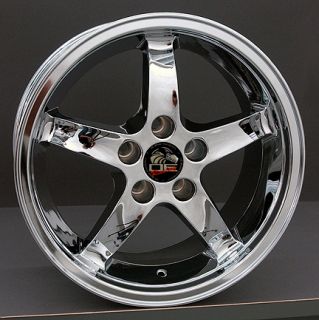 17 Cobra Wheels Chrome 17x9 Set Rim Fits Mustang®