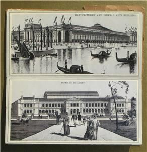 RARE 1893 World Columbian Exposition Pictorial Document