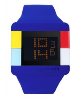 Converse Watch, Unisex Digital High Score Royal Blue Silicone Strap