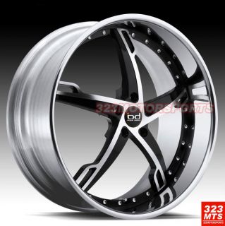 22 inch Wheels Blaque Diamond BD5 Rims BMW 5 6 7
