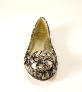 Coach Mimsy Ocelot Printed Ballet Flat Shoes 7 5 B New