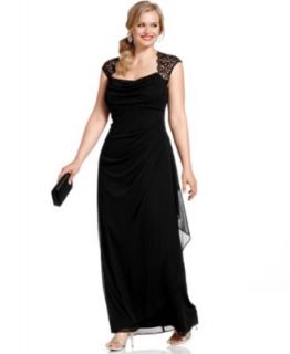 Xscape Plus Size Dress, Sleeveless Back Cutout Gown   Plus Size