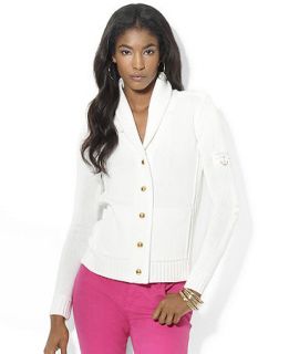 Lauren Jeans Co. Sweater, Long Sleeve Shawl Collar Cardigan   Womens
