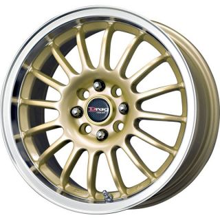 Drag Wheels Dr 41 15x7 4x100 ET35 Gold Rims s14 S15 EK EG s13 Celica