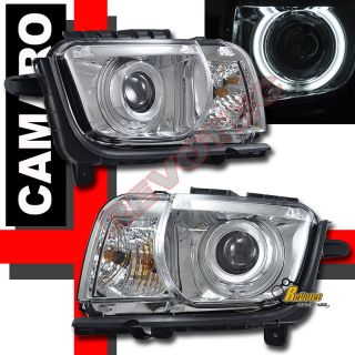 2010 2011 2012 Camaro CCFL Halo Rim Angeleye Projector Headlights LS