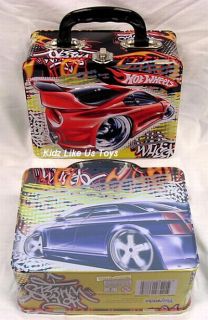 Hot Wheels Tin Lunch Box Carry Case