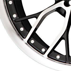 17X7.5 5 110/5 115 Liquid Metal Wire Black Machined Face Wheels/Rims