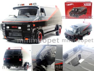 Hot Wheels X5531 The A Team GMC Classic Van 1 18 Diecast Black