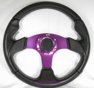 Racing Steering Wheel Purple EVO STI Impreza Lancer WRX