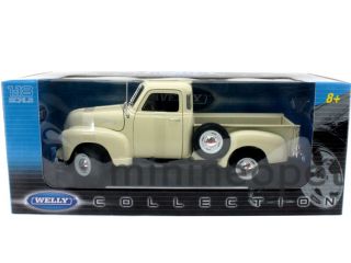 Welly 1953 53 Chevrolet 3100 Pick Up Truck 1 18 Diecast Cream