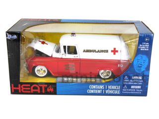 Jada Heat 1957 57 Chevy Suburban 1 24 Diecast Ambulance