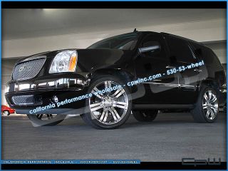 24 inch Cadillac Escalade Chrome Plated Wheels Rims Tires Package