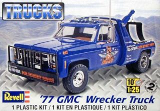Revell 77 GMC Wrecker Truck Plastic Model Kit 1 25 85 7220