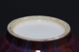 Description  FINE CHINESE LATE QING PERIOD FLAME GLAZED VASE WITH