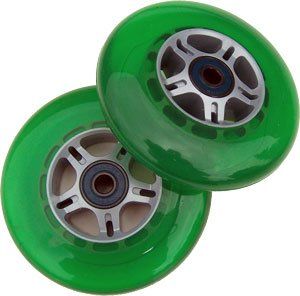 Features of UPGRADE WHEELS for RAZOR SCOOTER Green ABEC 7 BEARINGS