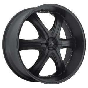 20 inch 20x8.5 dolce dc28 black wheels rims 6x5.5 6x139.7 +18 slx