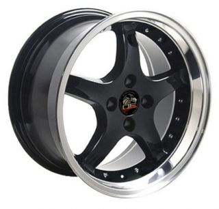 Single 17x9 Black Cobra R Wheel 4 Lug Fits Mustang® 79 93