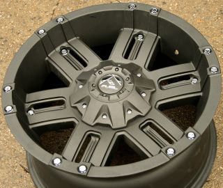 Fuel Gauge D505 18 Black Rims Wheels Toyota Tundra 07 Up 18 x 9 0 5H