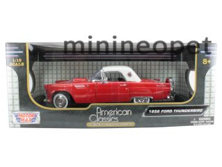 Motormax American Classics 1956 56 Ford Thunderbird 1 18 Red