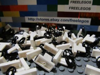 25 Pieces White Lego Steering Wheels Brand New