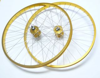 BMX 20 x1 75 Wheels Set F R Bike Bicycle Rims Gold