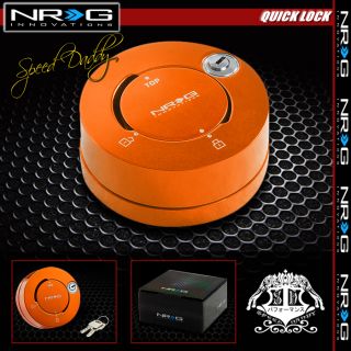 NRG Thin Steering Wheel Short 6 Hole Quick Release Lock w Key Adaptor