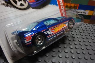 Hot Wheels Blue 13 Ford Mustang GT Drag Race Diecast Vehicle HW