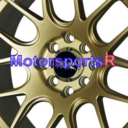 530 Gold Concave Rims Wheels 4x100 82 83 BMW E21 Honda Toyota Nissan