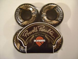 Powell Peralta Bombers Skateboard Wheels Blk 60mm 85A